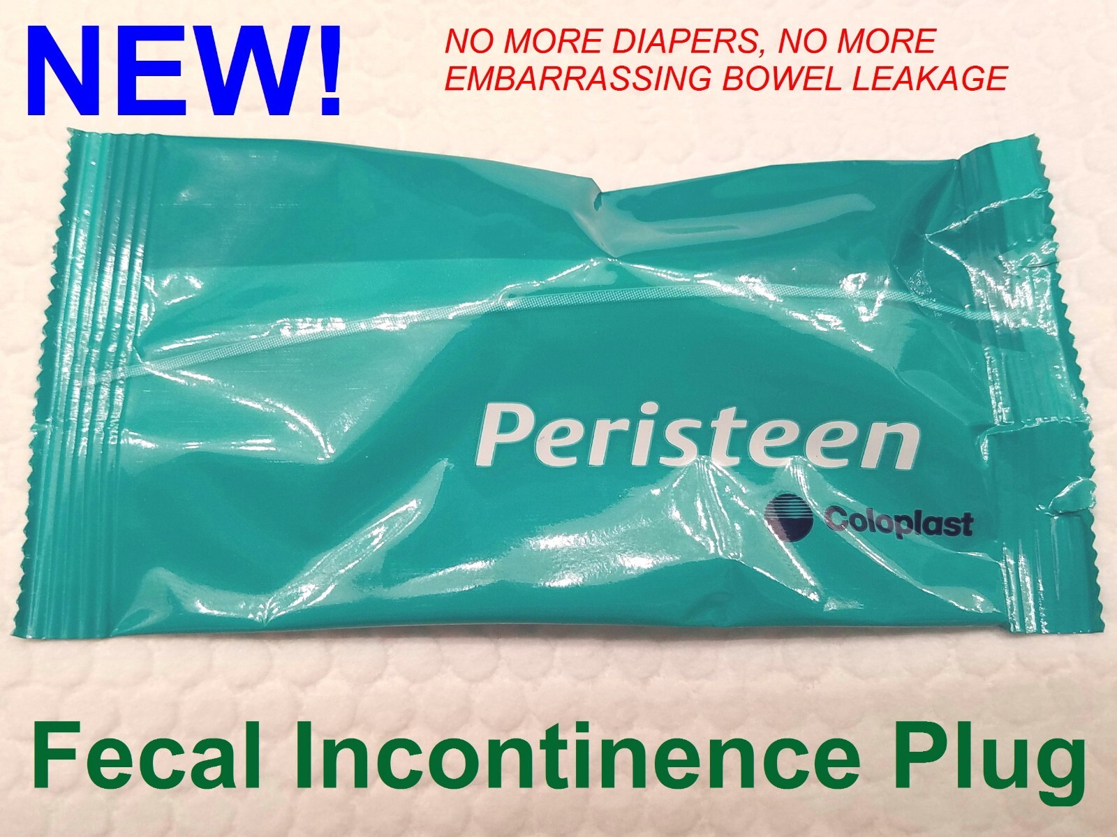 Stay Confident Discreet Bowel Leakage Protection with Peristeen Plug Large 10pc