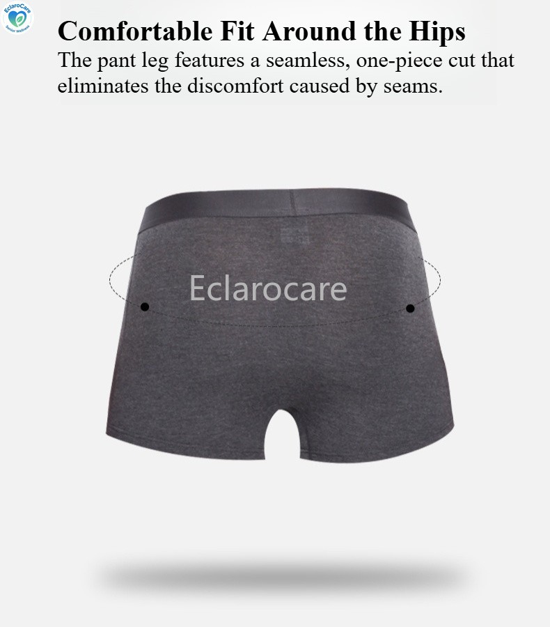 3PCS Men’s Mid-Rise Boxer Briefs: Comfortable, Breathable Moisture-Wicking