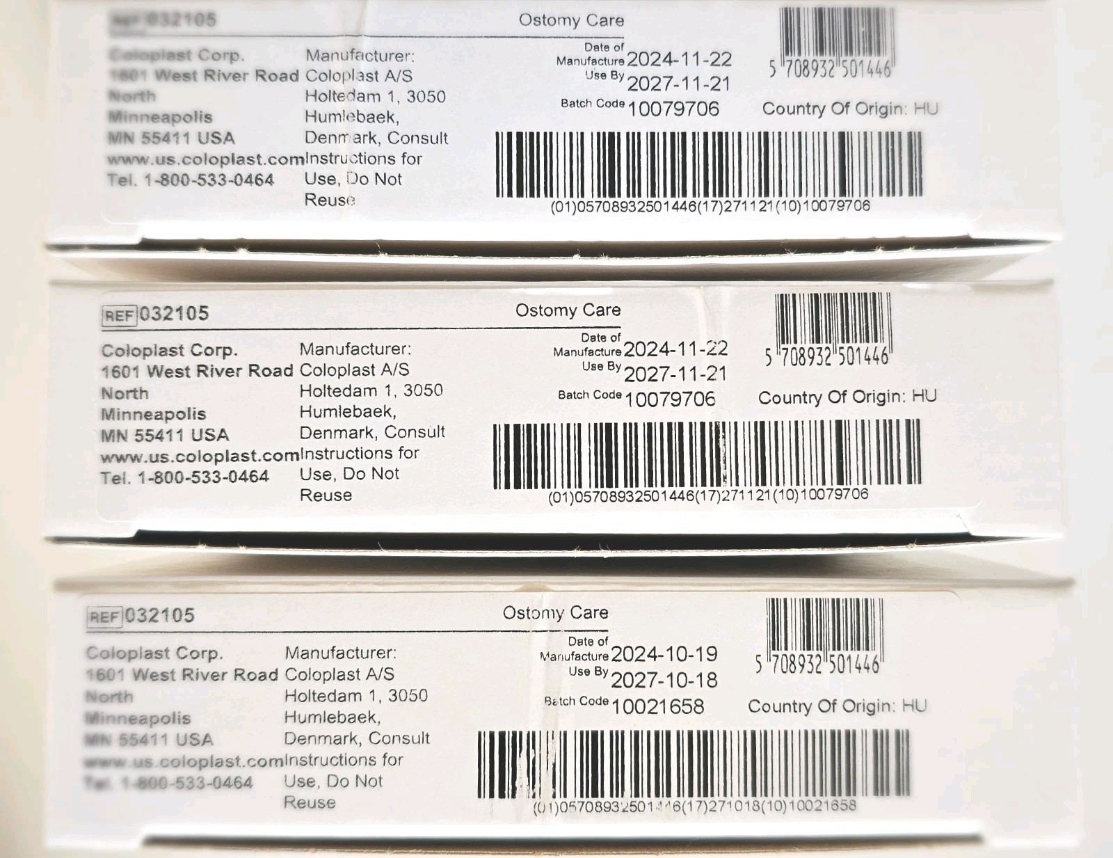 3 NEW Boxes of Coloplast Stoma Skin Protective Sheet Brava 4X4″ 032105 Exp 2027