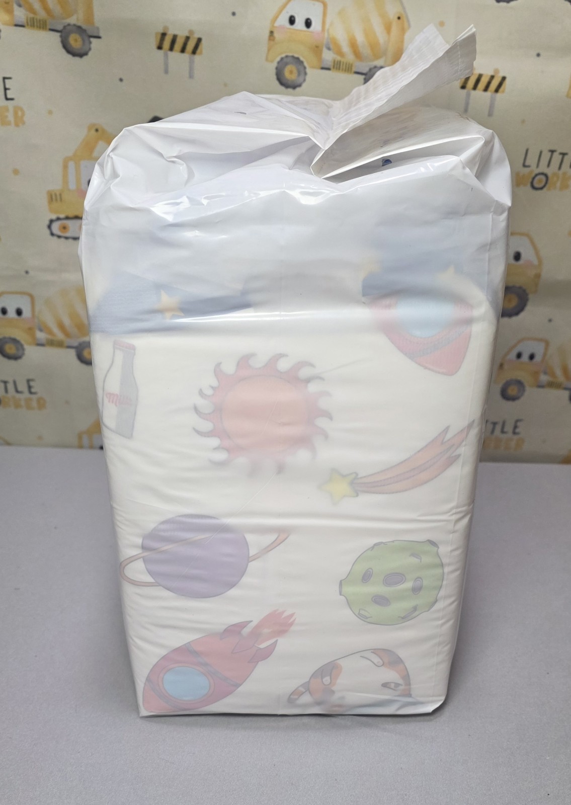 Full Pack of 8 Bambino Catstronaut ABDL Diapers Size Large 38″ To 50″