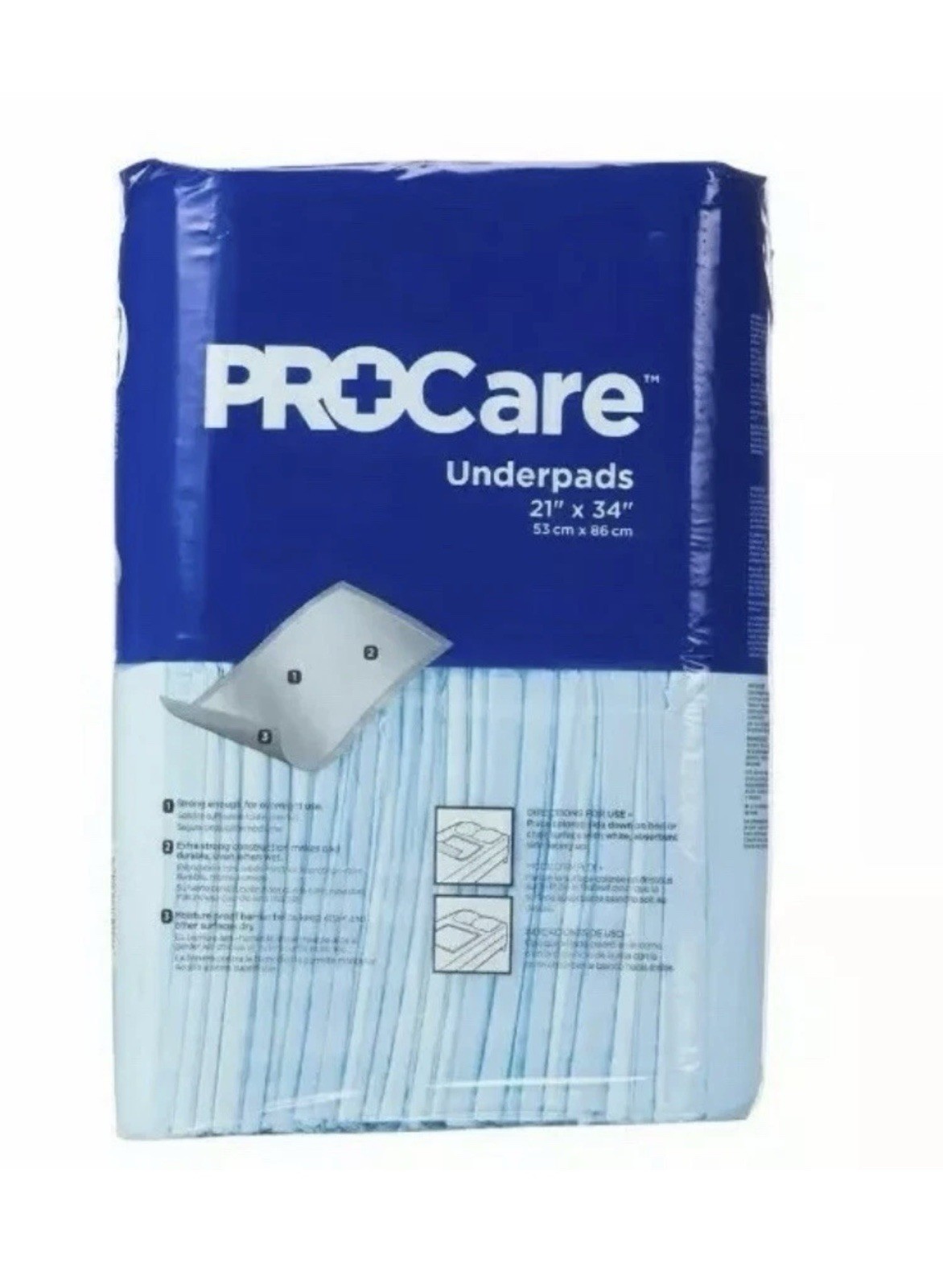 PROCARE Disposable Underpads 21 X 34- Pack of 50