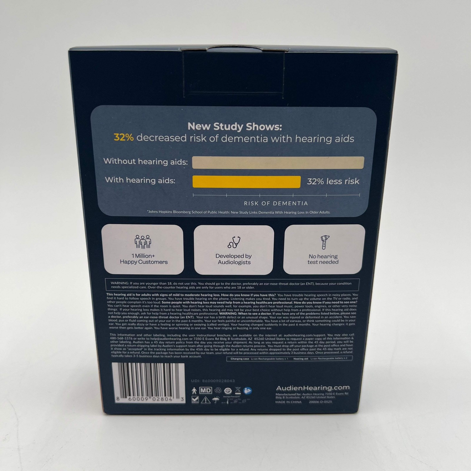 Atom Pro 2 Rechargeable OTC Hearing Aids New In Box