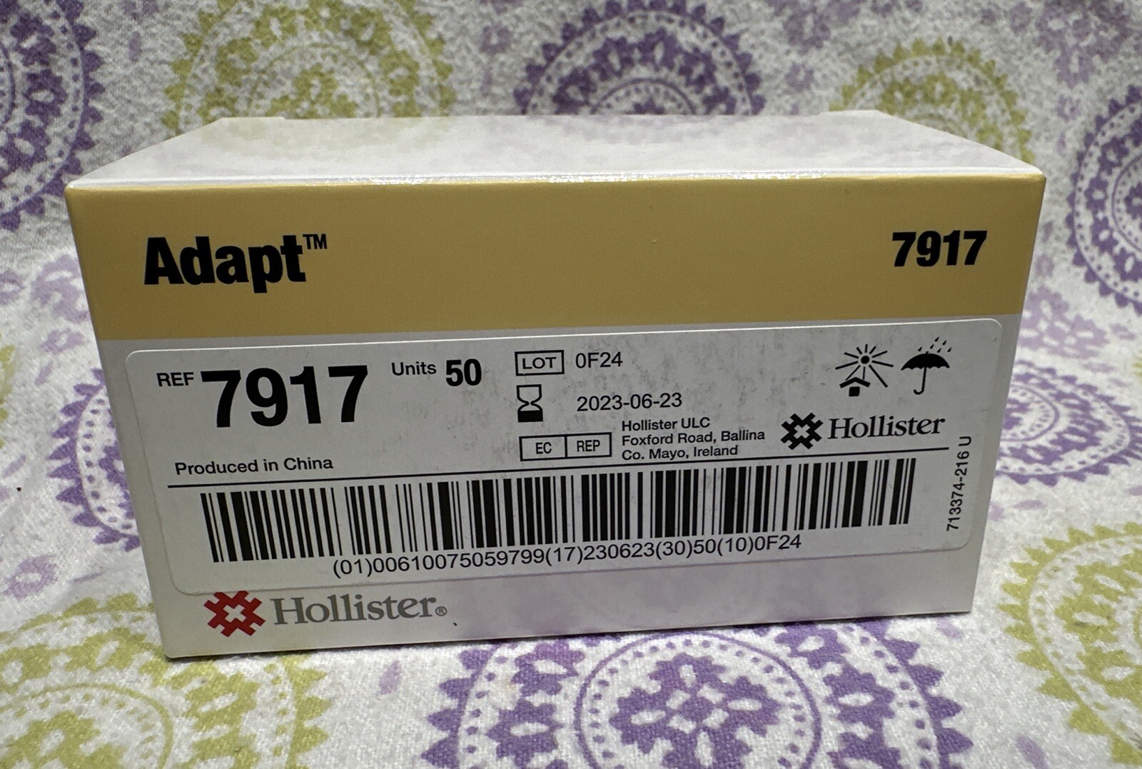 50 Hollister Adapt 7917 Skin Protective Wipes Exp. 2023