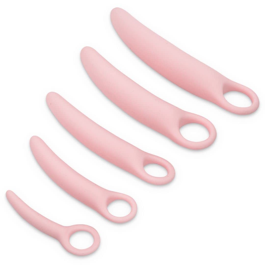 Lyniya 5-Pack Silicone Pelvic Floor Muscle Dilator Trainer Set for Women （Lar…