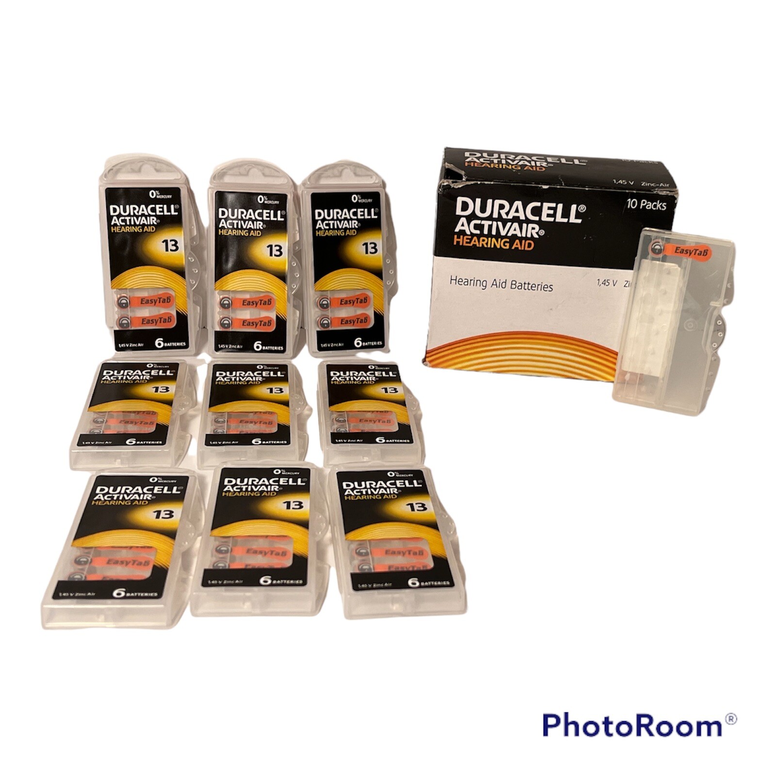 ✨55 Duracell Activair 13 Size Hearing Aid Batteries Zinc-Air 9 Packs Exp.3/2023