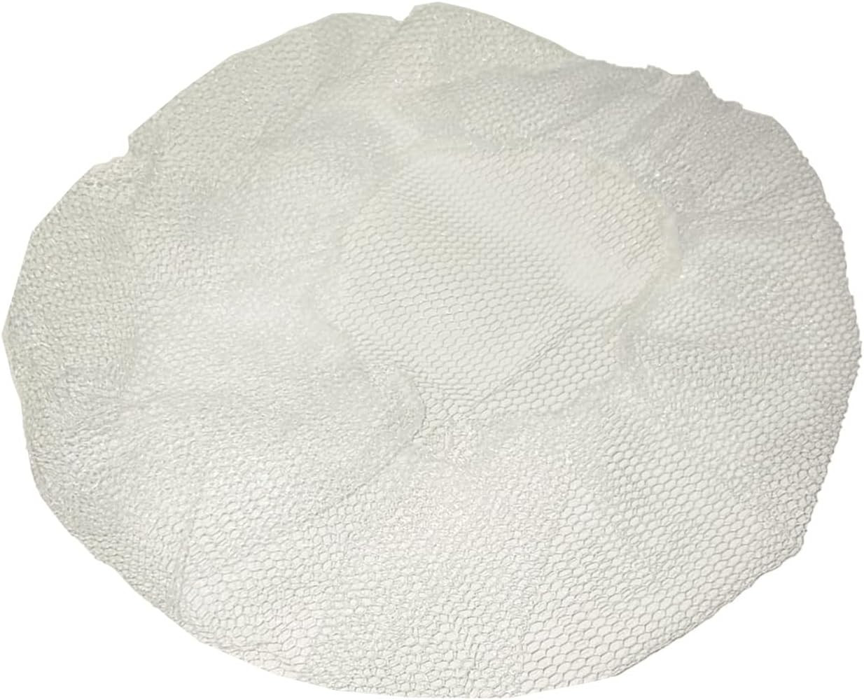 Disposable Honeycomb Nylon Hair Nets | Breathable | 100 Count [WHITE | 21”]