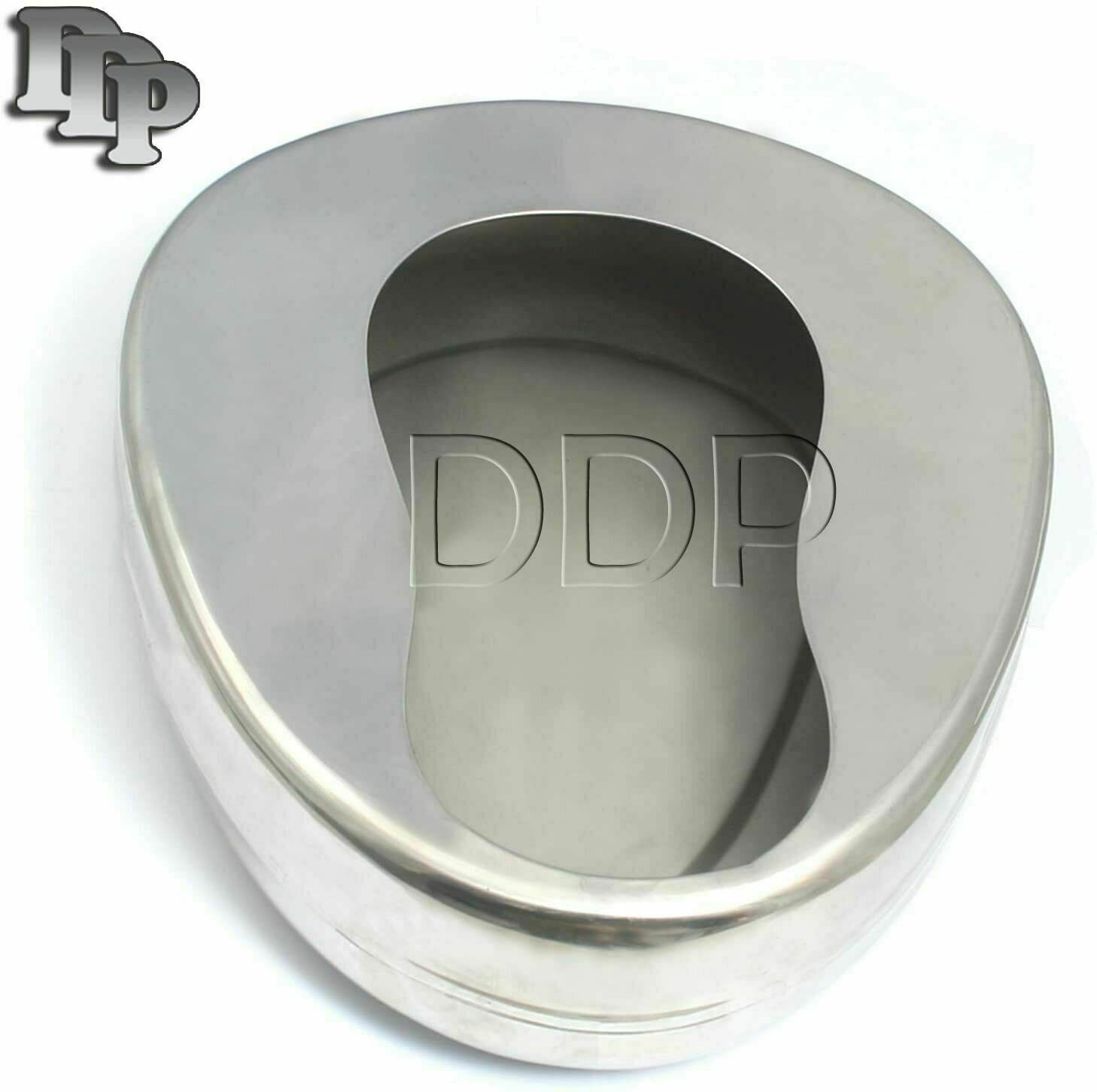Bed Pan Heavy Duty Stainless Steel Bedpans for Female Male Easy to Clean Bed Pan