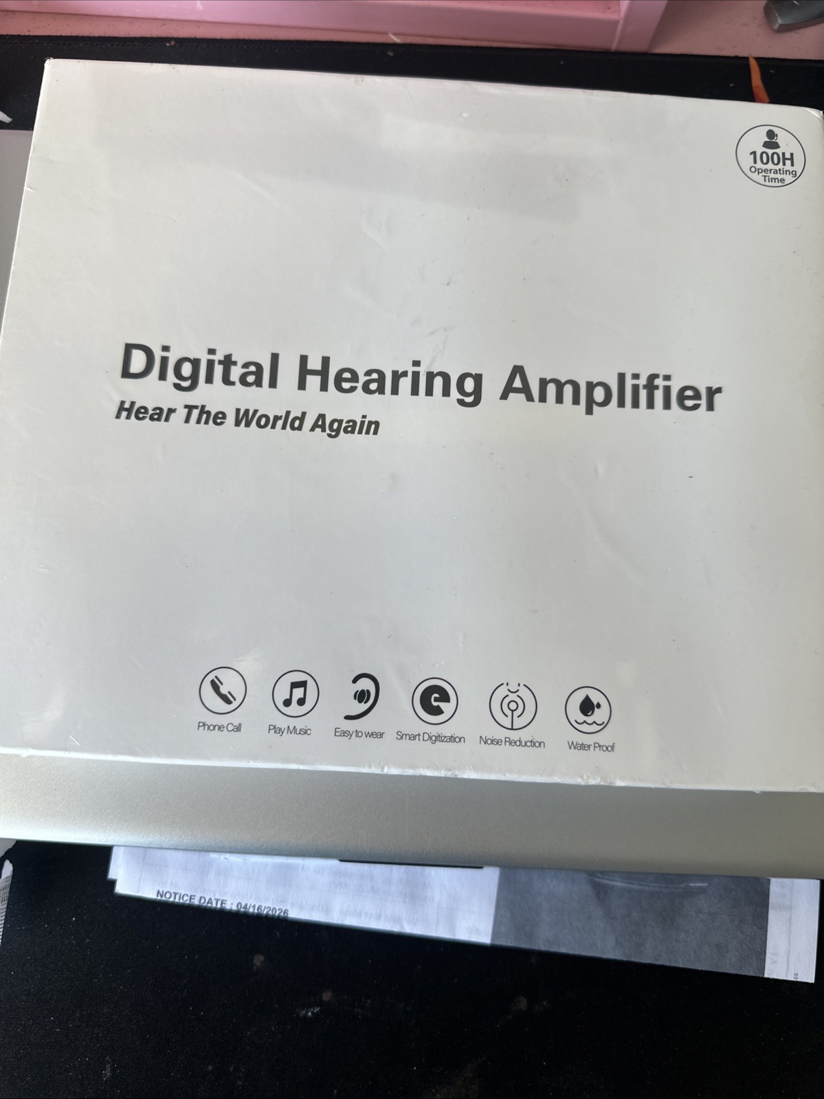 Digital Hearing Amplifier Rechargeable Wireless Neckband