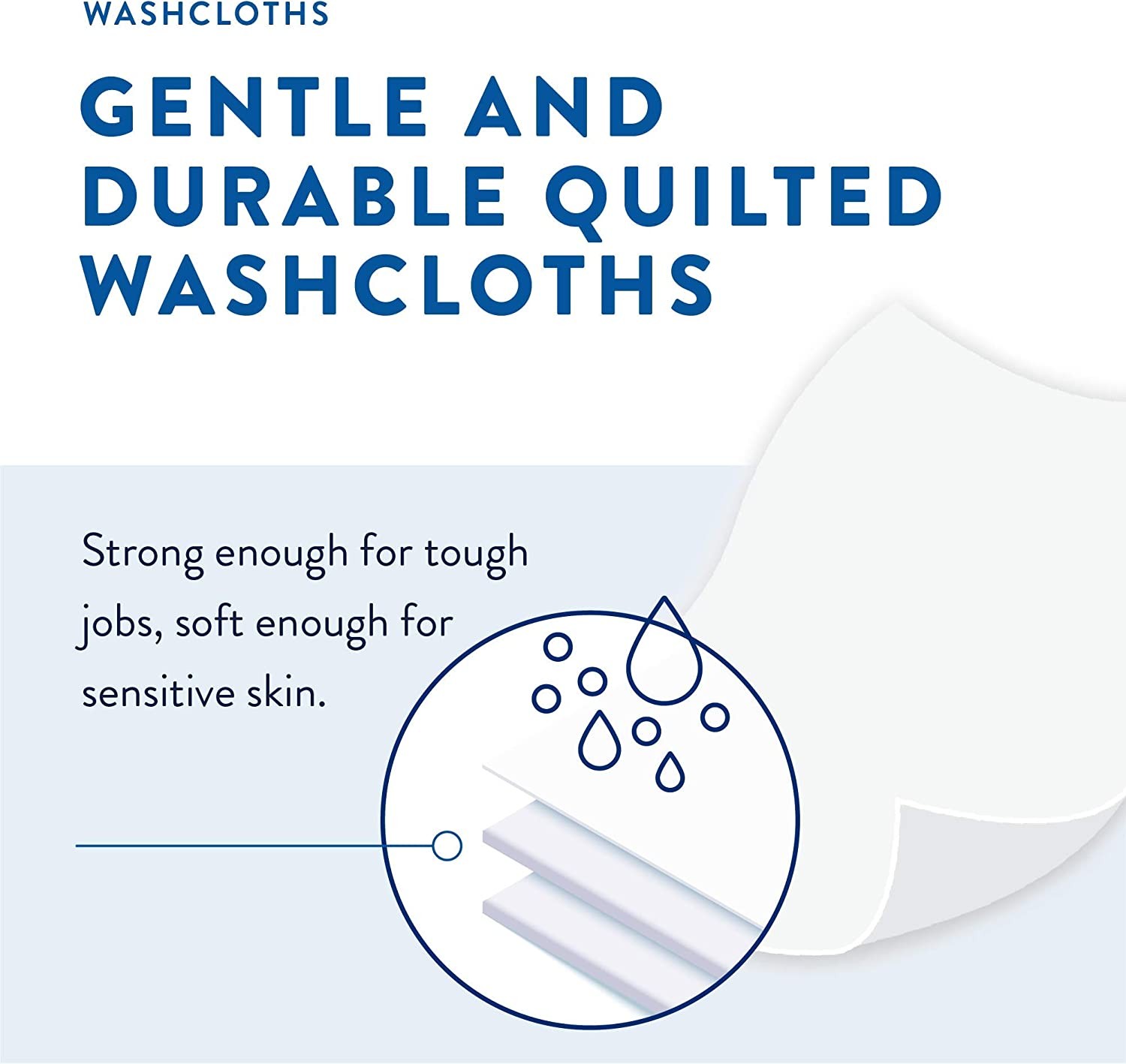 Prevail Adult Washcloths Softpack, 12″ x 8″, 48 Count – Pack of 5