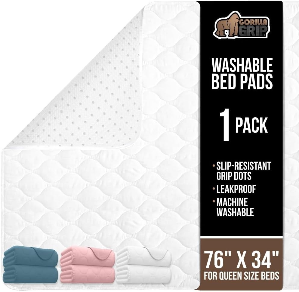 Waterproof Washable Underpad for Incontinence, 76×34 – White