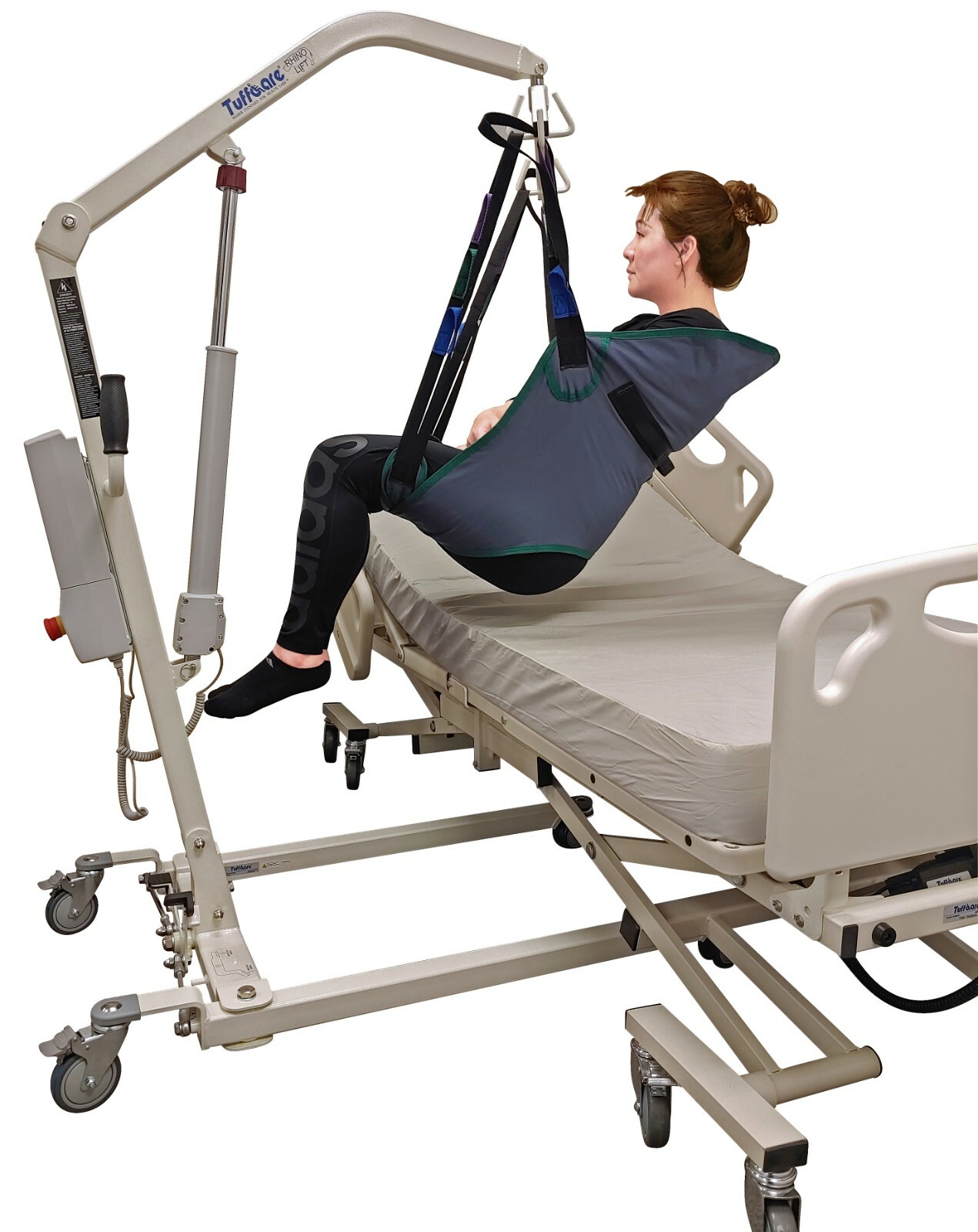 Tuffcare Universal Divided Leg Sling – Solid Fabric Polyester Patient Lift Sling