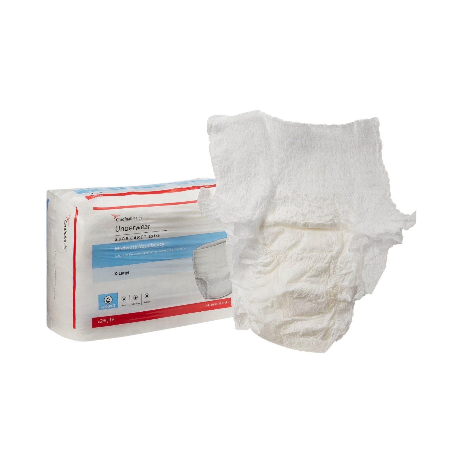 MCKDS Adult Absorbent Underwear Extra Pull On X-Large Moderate bag/25, 3pk