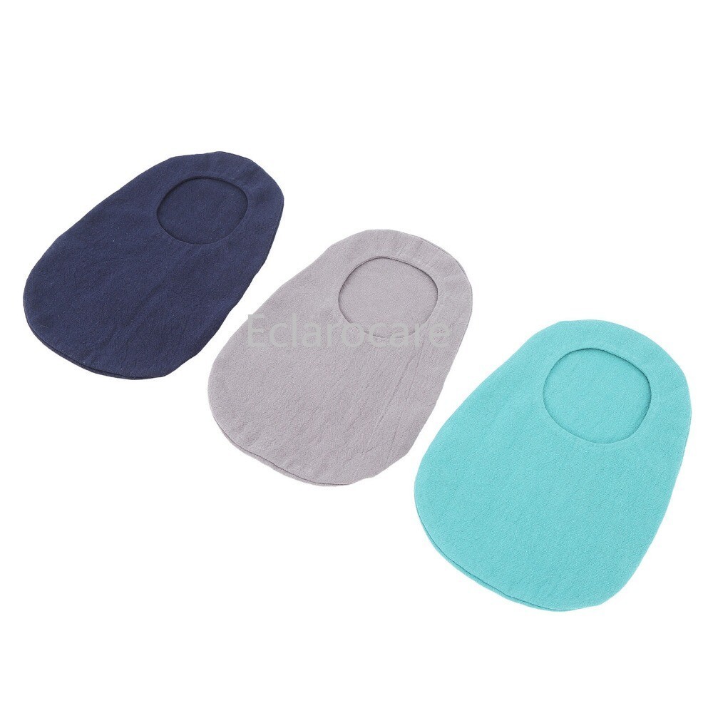 3x Ostomy Bag Covers Washable Ostomy Shower Cover Stretchy Stoma Coat Detachable