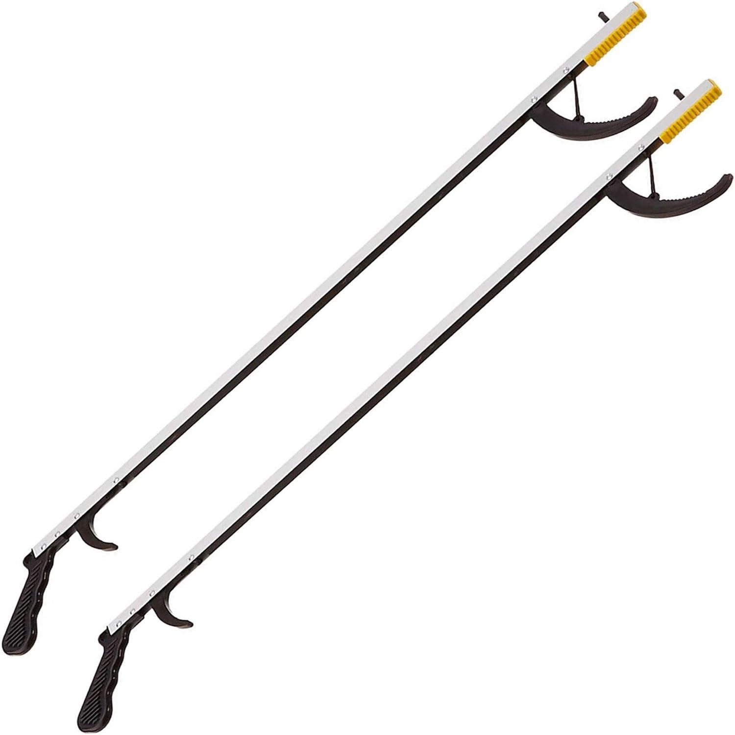 DMI 2 Pack, 32 Inch Reacher Grabber PickupTool 32 (Pack of 2), Silver