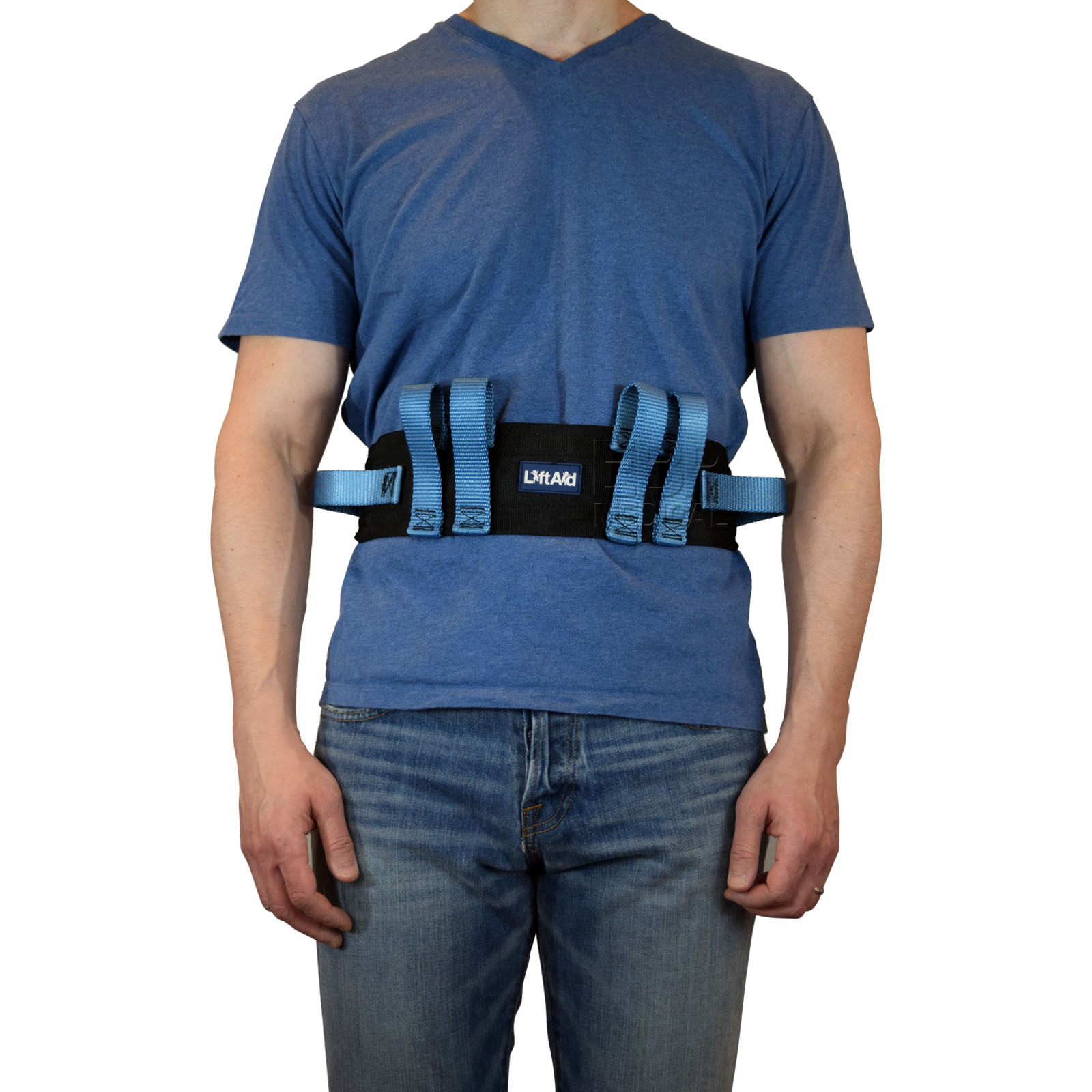 Gait Belt for Transfer & Walking 6 Hand Grips Quick-Release Metal Buckle LiftAid