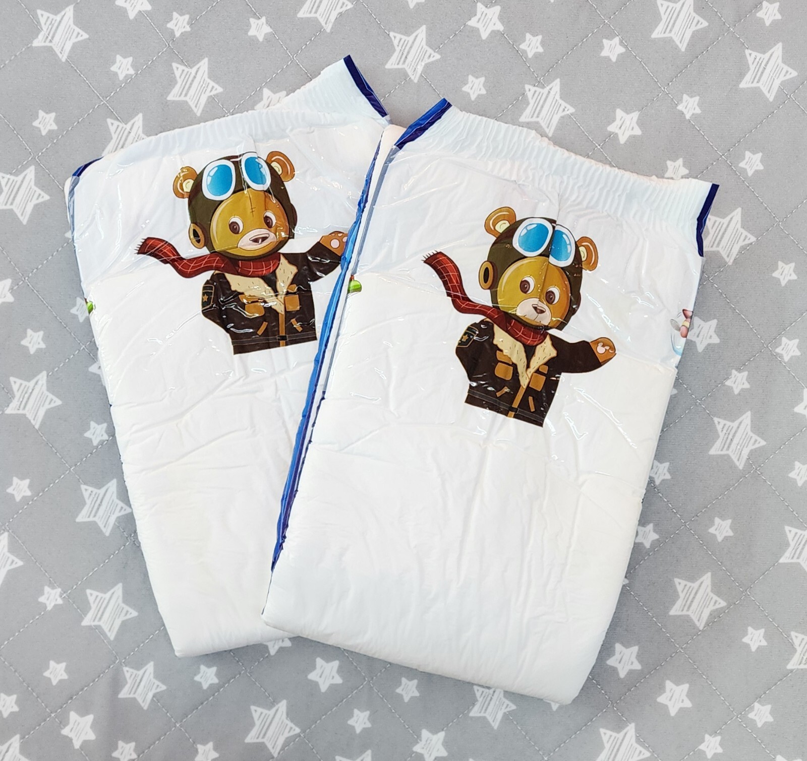 Pack of 2 Bambino ABDL Diaper Red Baron Size X-Large   40″-58″