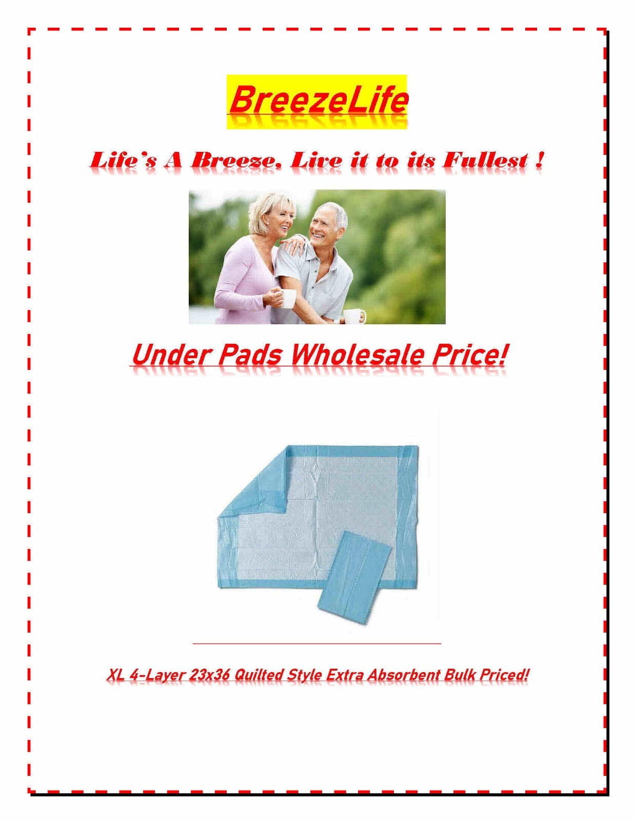 300 Extra Absorbent 23×36″ Adult Under Pads-4-Layer Incontinence Hospital Grade