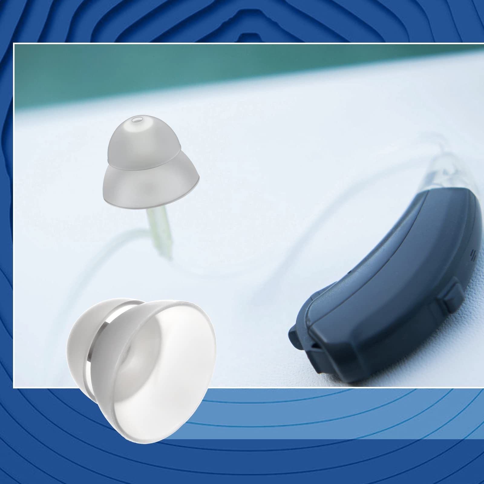 30 Pcs Dome Hearing Aid Silicone Hearing Aid Domes Hearing Aid Power Medium