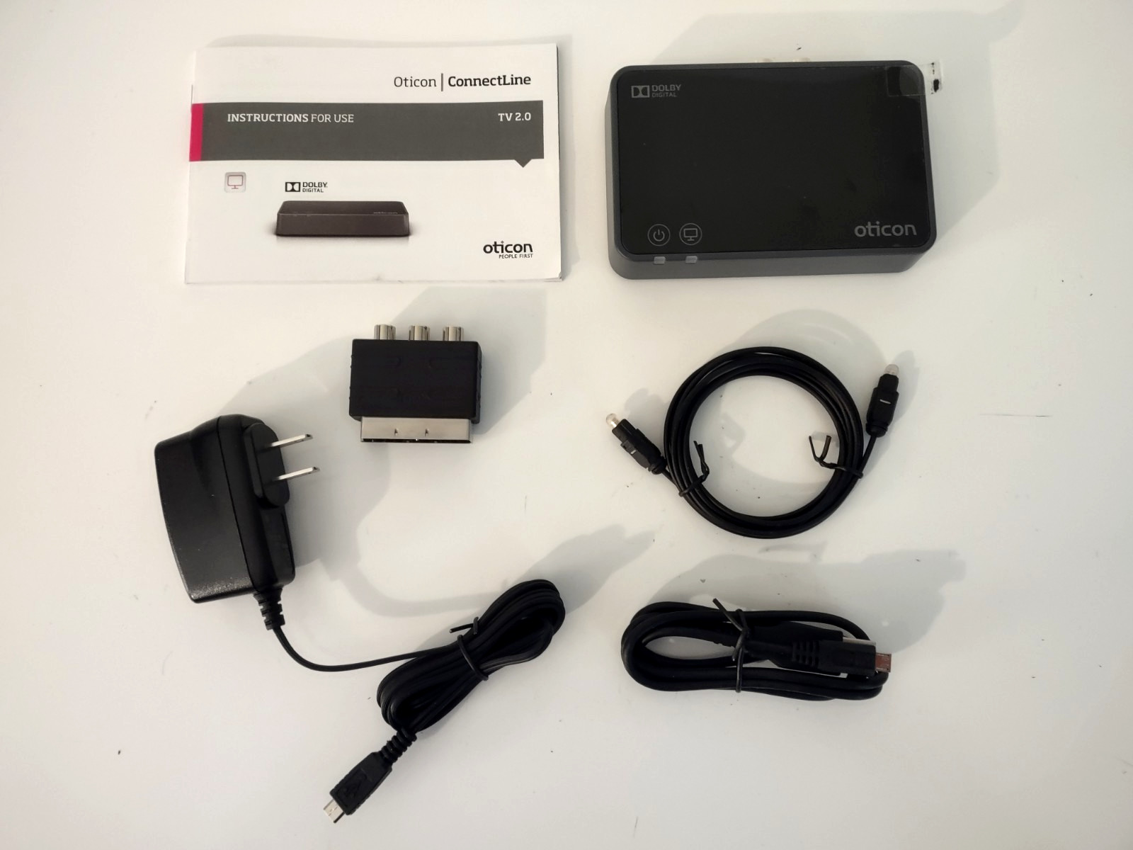 Oticon ConnectLine BS-F200 TV Adapter 2.0 for Hearing Aids New Without Box