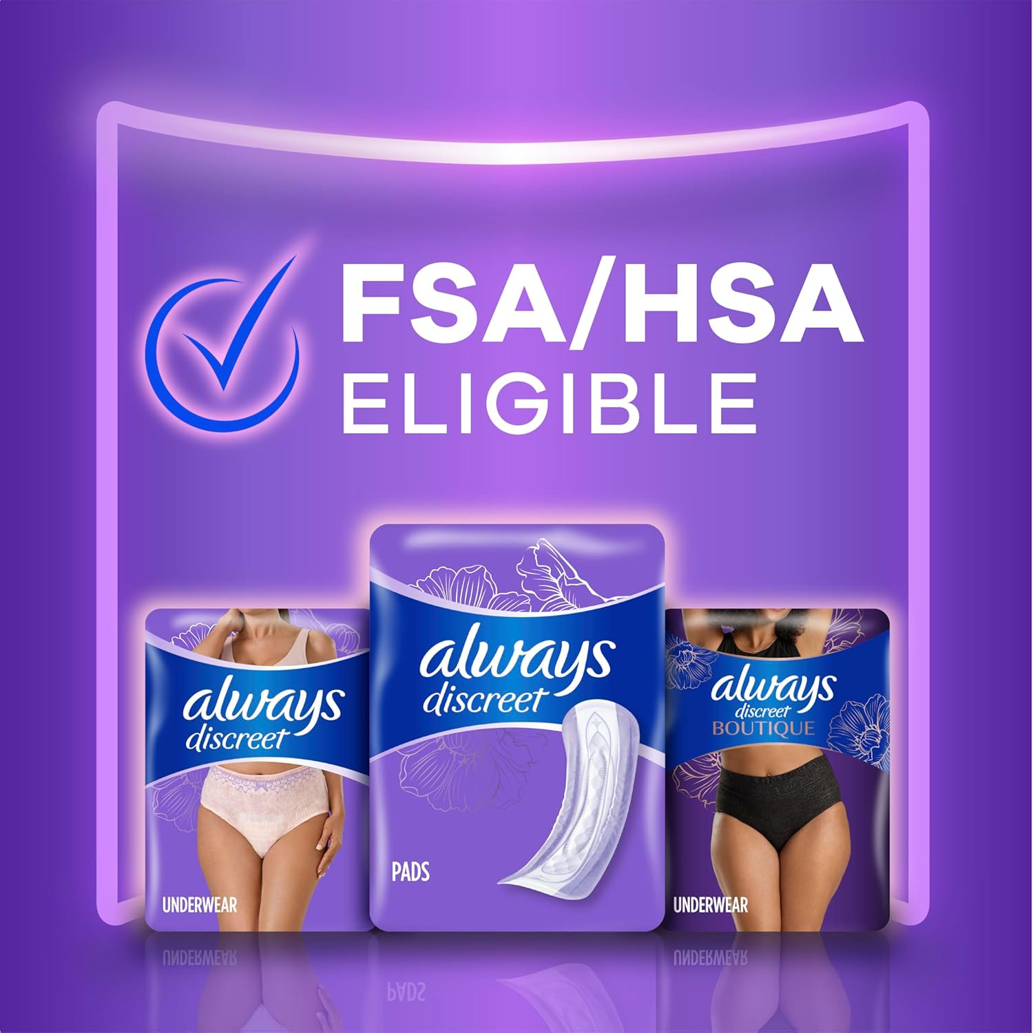 Adult Incontinence Pads for Women, Ultimate Extra Absorbency, Long Length, Postp