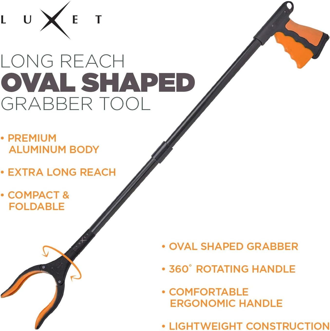 Strong Grip Magnetic Tip Trash Picker Claw – Lightweight