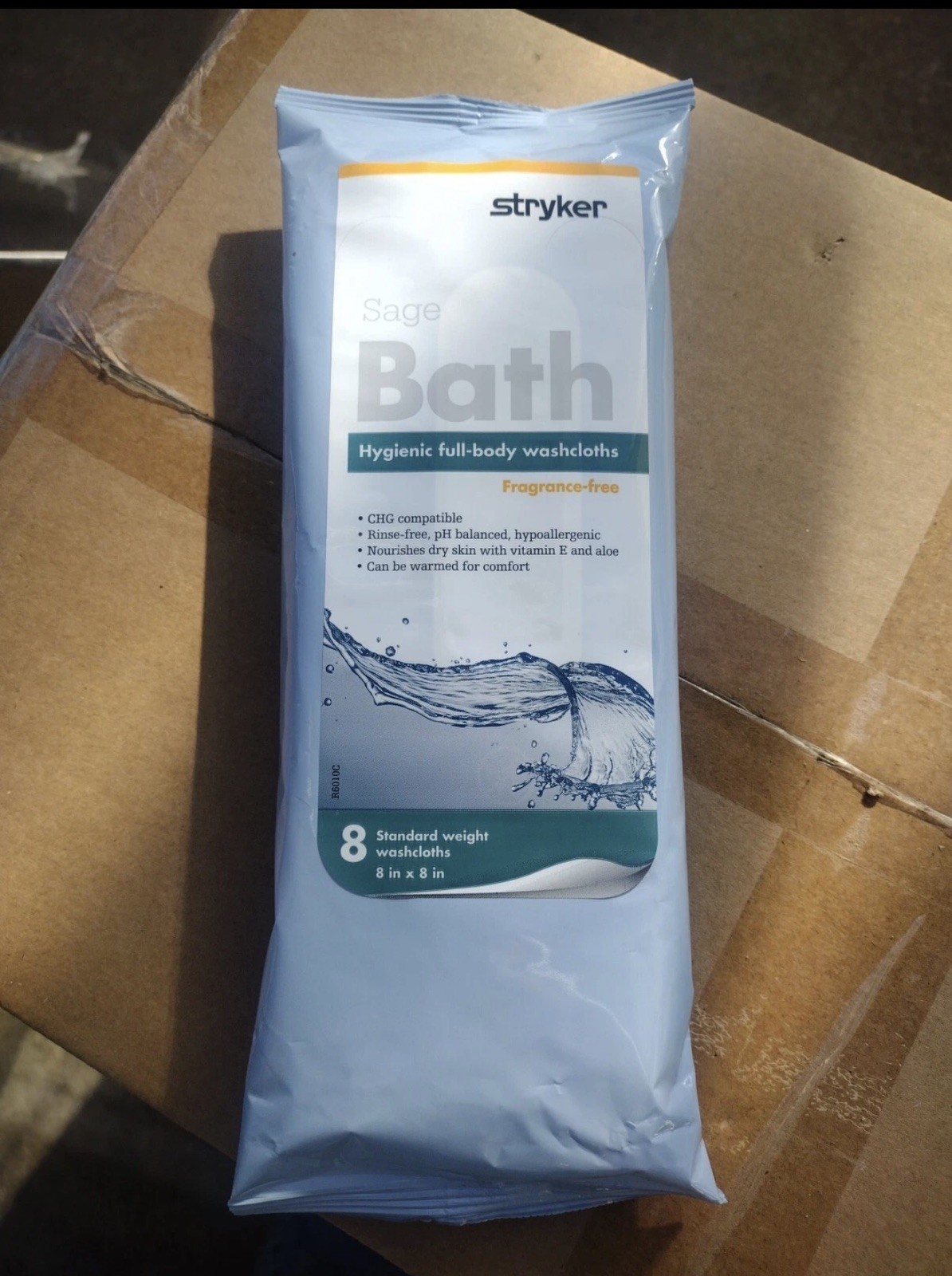 Stryker 12 Pack Sage Bath Body Washcloth Hygienic Disposable Bugout Survival
