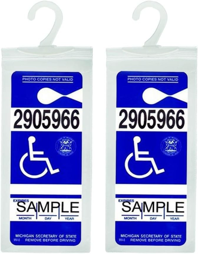 Transparent Disabled Parking Permit Holder Set of 2 – Durable Protection