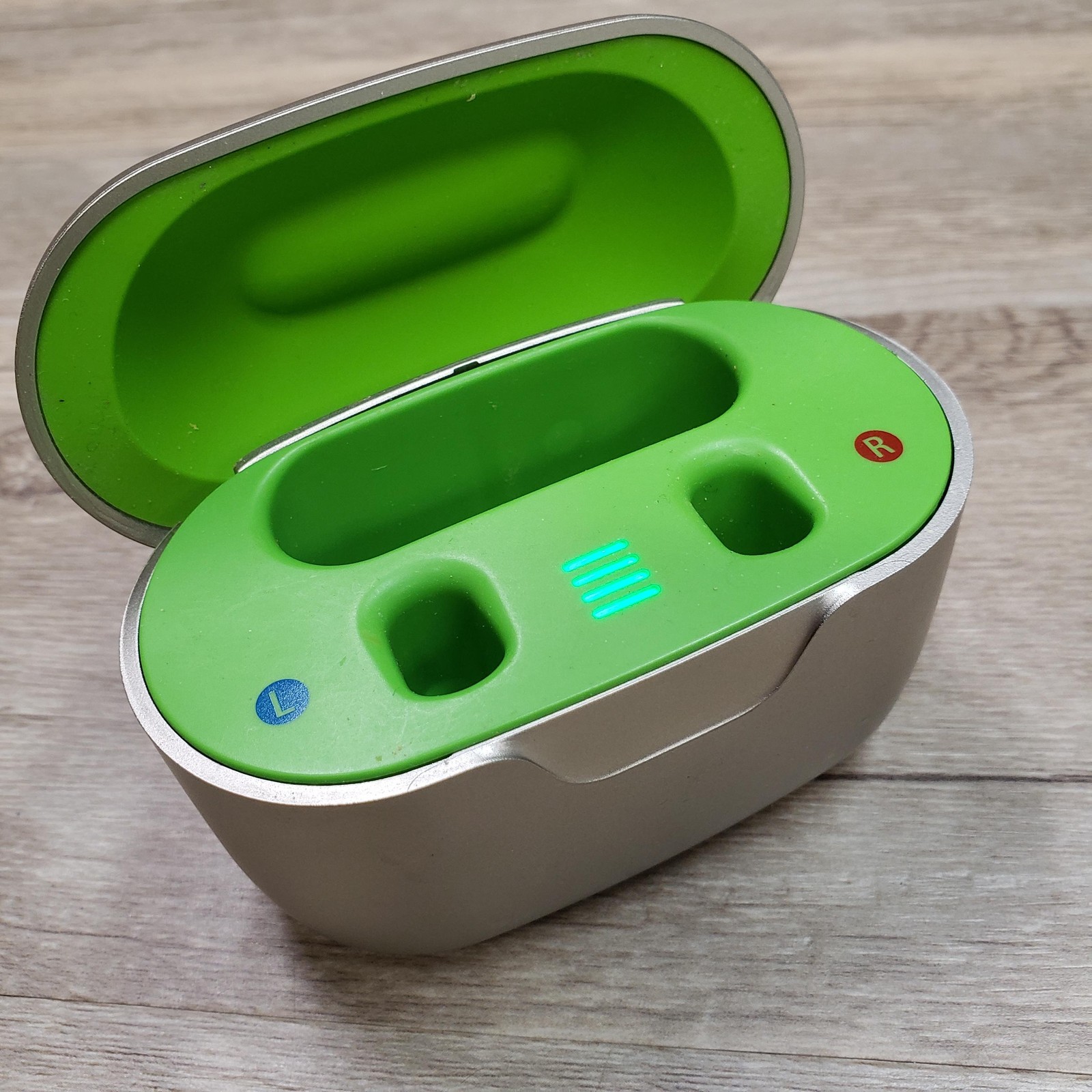 Phonak Charger Case Go Hearing Aid USB Charging Dock Silver Portable Holder
