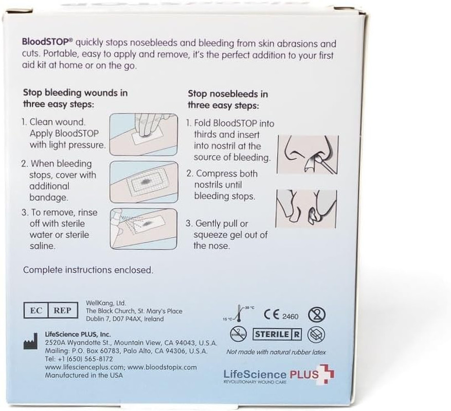-Hemostatic Dressing: Controls Bleeding Fast, Natural, Plant-Based Wound Dressin