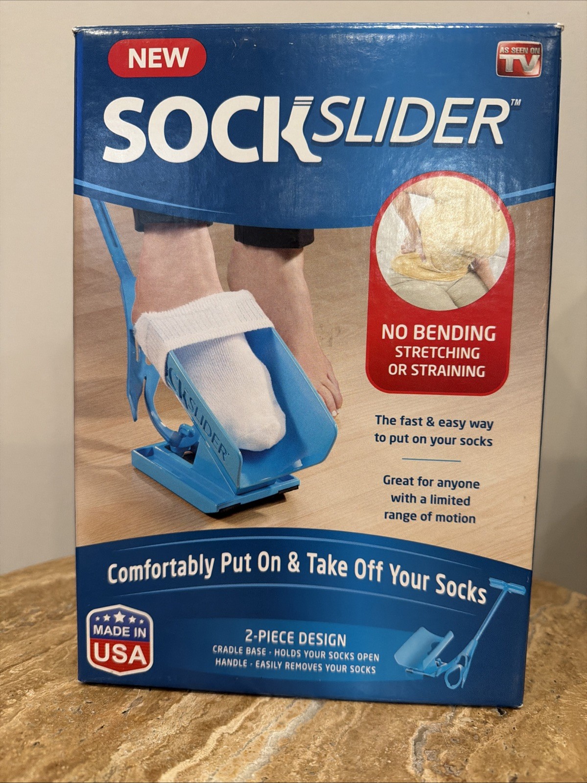 Sock Slider – No Bending, Stretching, Or Straining – 2 Piece Design NEW