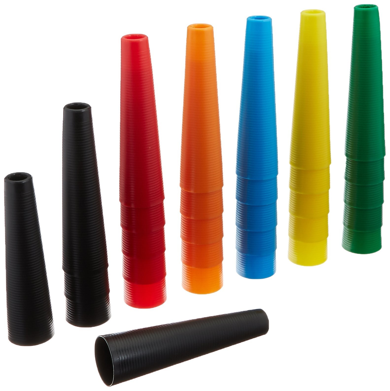 Sammons Preston Therapy Cones, Small, Set of 30 Colorful 7″ Plastic Stacking …