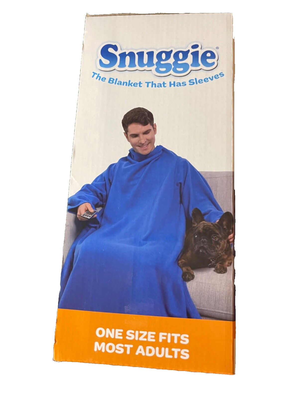 Brand new adult size warm and super soft fleece snuggle- color: blue