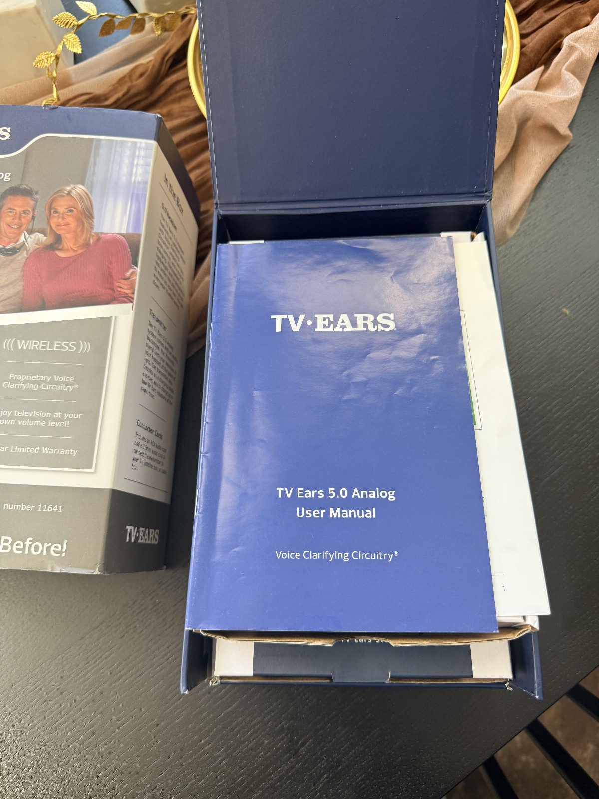 TV EARS 5.0 Analog Wireless Voice Clarifying Headset – Complete System #11641