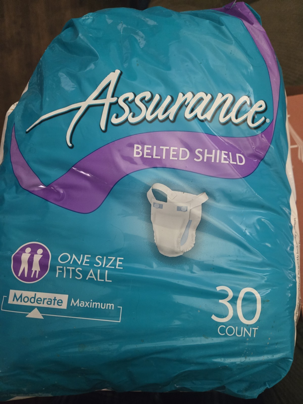 Vintage Assurance Incontinence Belted Shield Unisex Extra Absorbency 30 SEALED