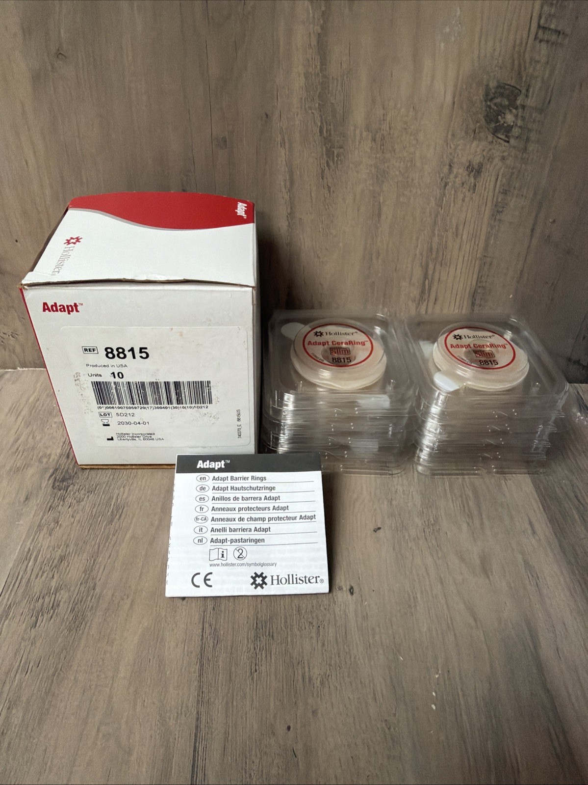 10 Hollister 8815 Adap CeraRing Slim Barrier Rings 2″ (48mm) Expires 2030