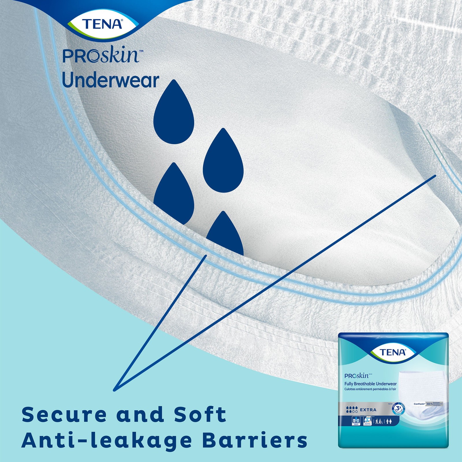TENA Disposable Underwear Small Ultimate-Extra 64 Ct