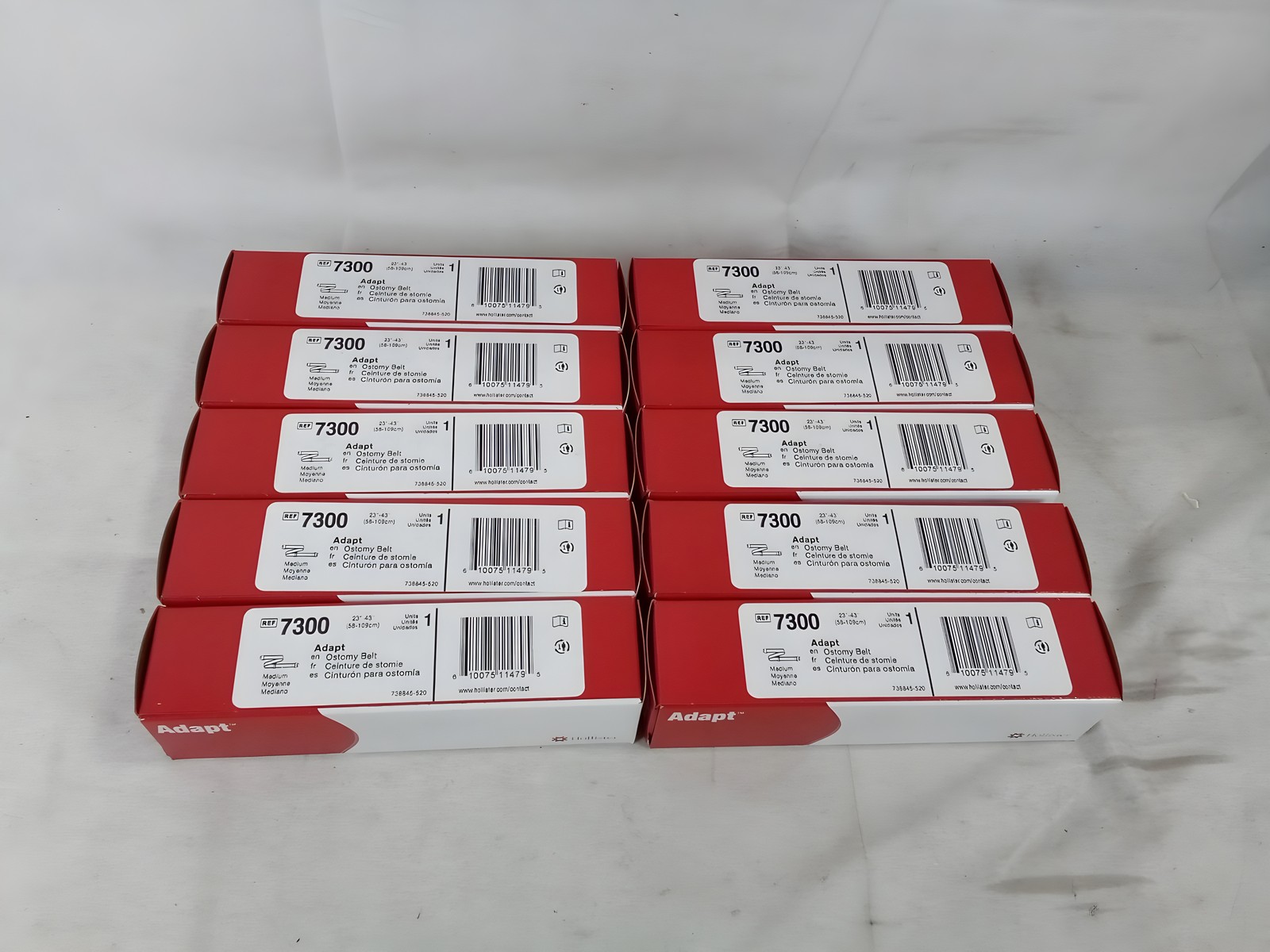Hollister Adapt 7300 Medium Beige Ostomy Belt 23-43 in Box of 10