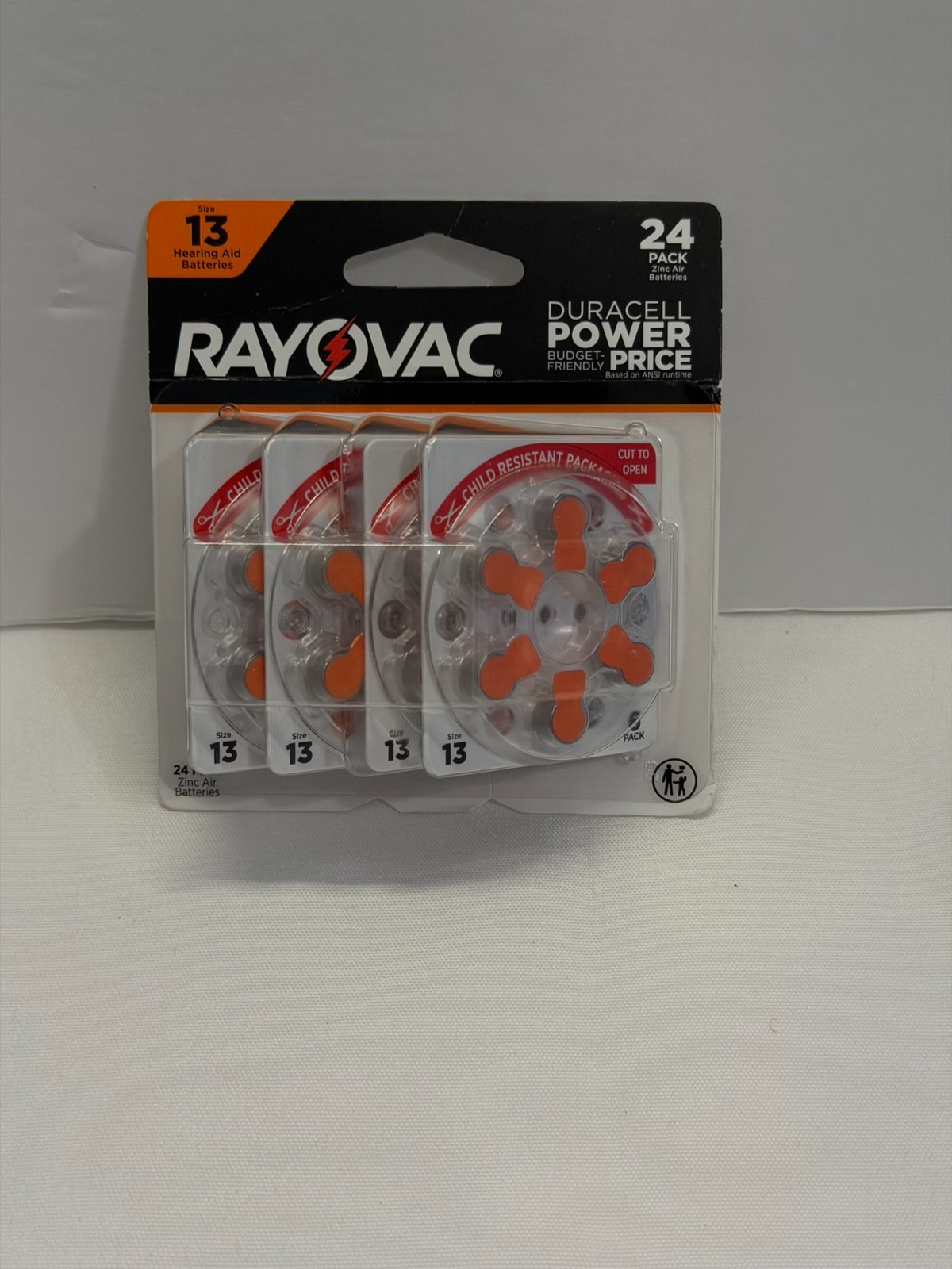 Rayovac Hearing Aid Batteries-24 Pack Size 13-Exp: 11/ 2028