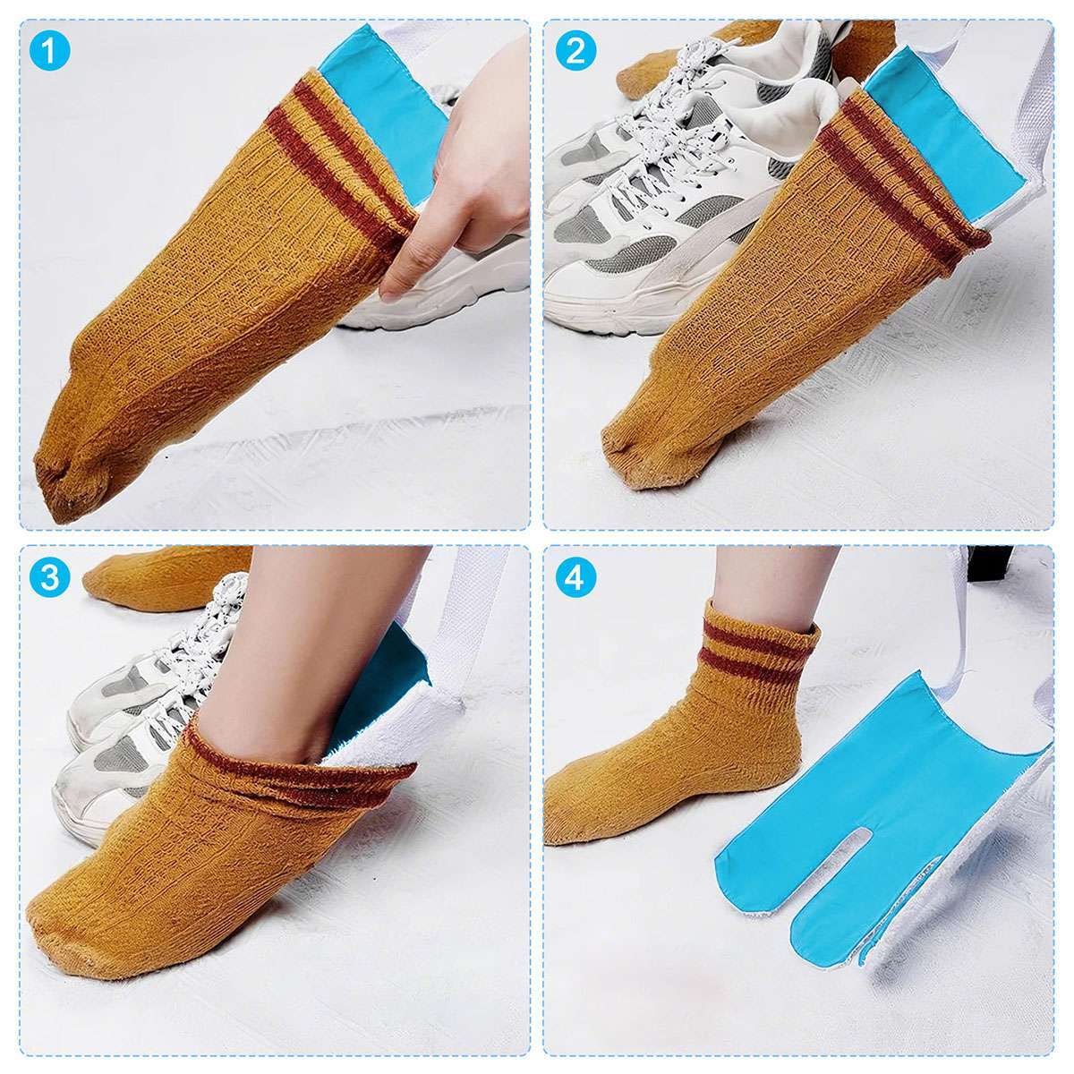 Sock Aid Sock Helper Puller Easy On Off Pulling Assists for Elderly Pregnant new