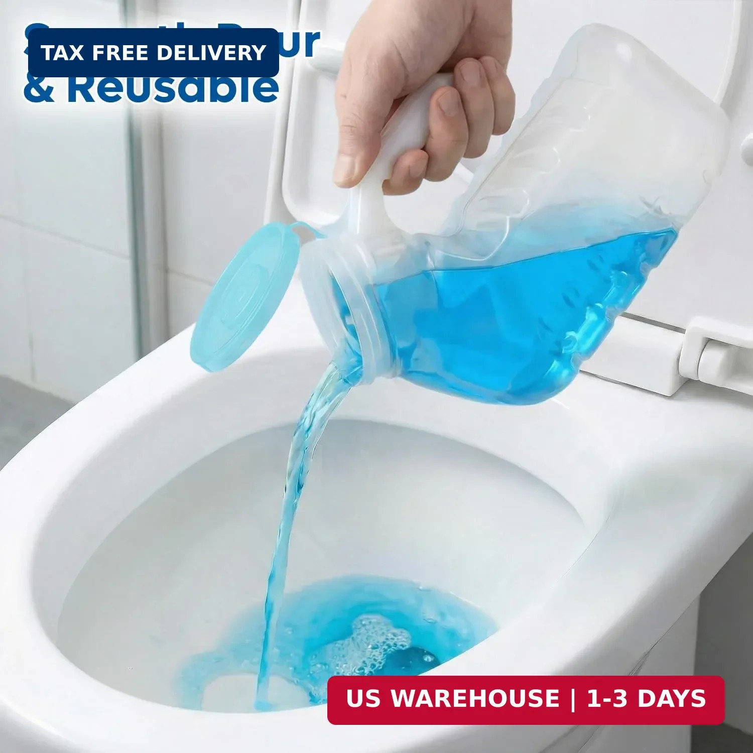 Urinals for Men with Glow-in-the-Dark Cover (1000ml/32oz) – 6 Pack Portable Reus
