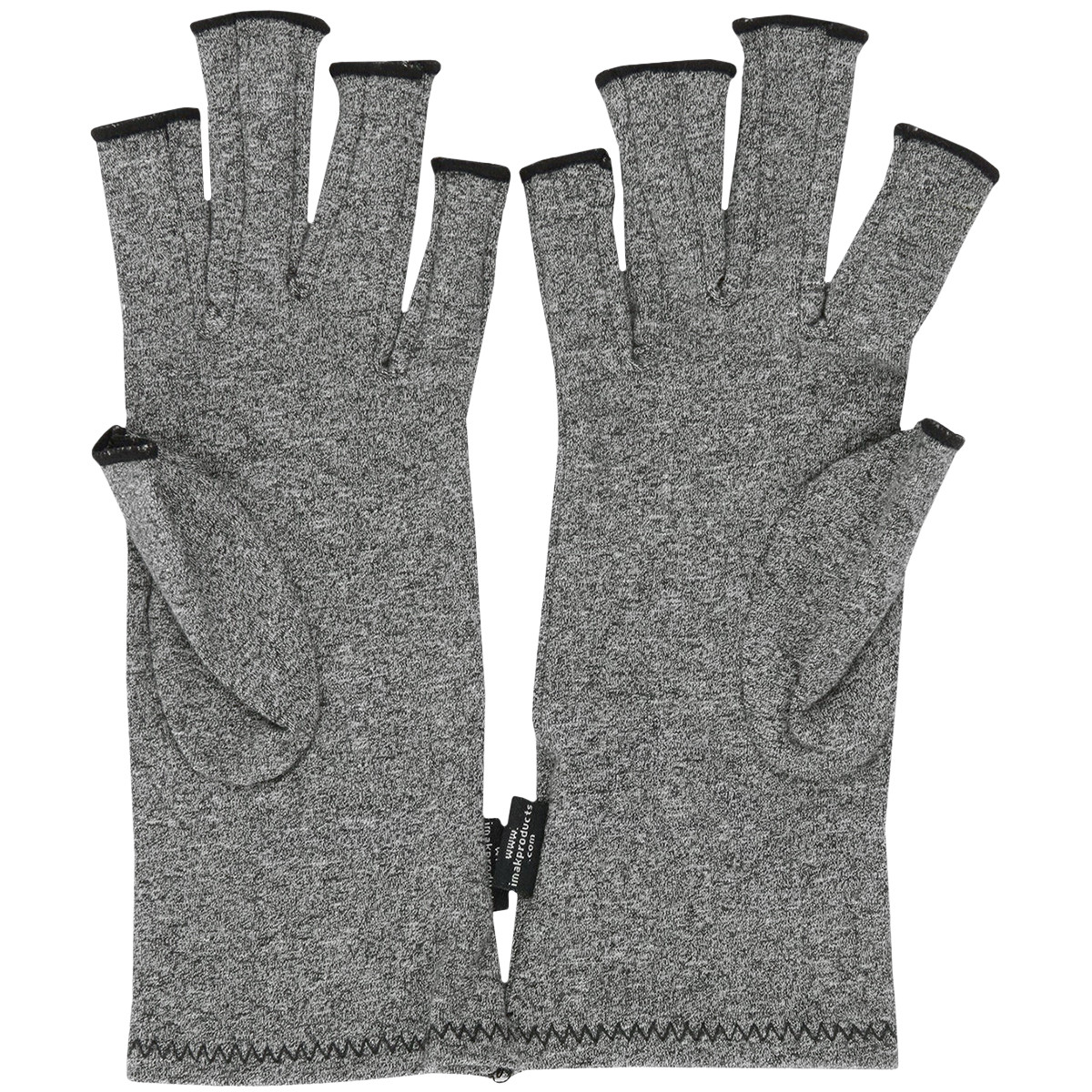 Brown imak arthritis pain relief pressure breathable nursing Half Finger Gloves