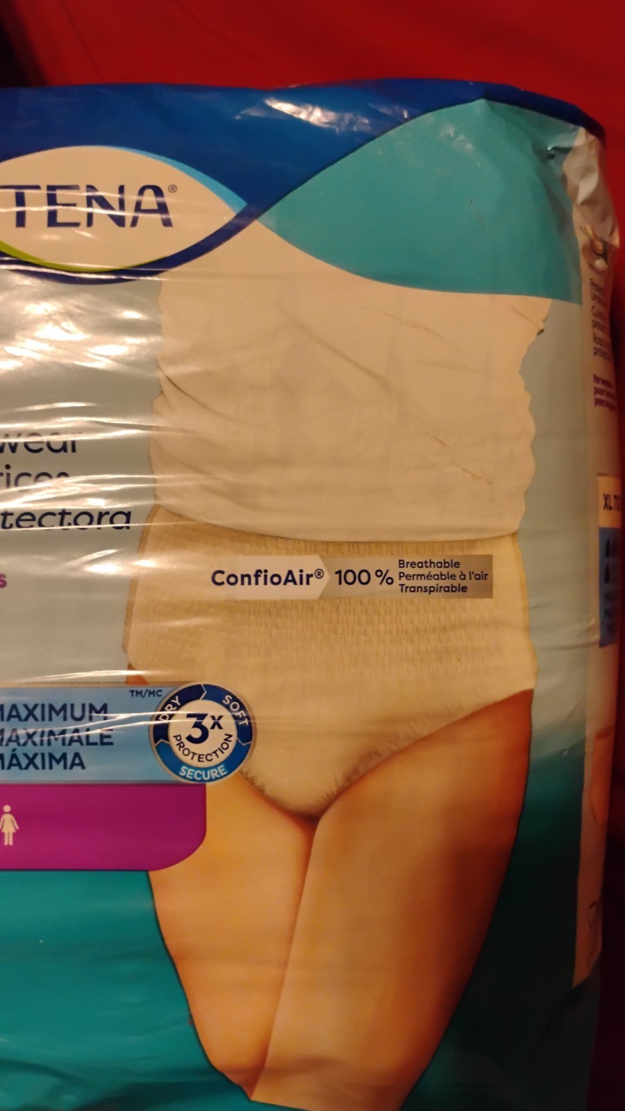 Tena ProSkin Women’s 14 Count And Proskin Stretch Night 12 Count Protective Undr