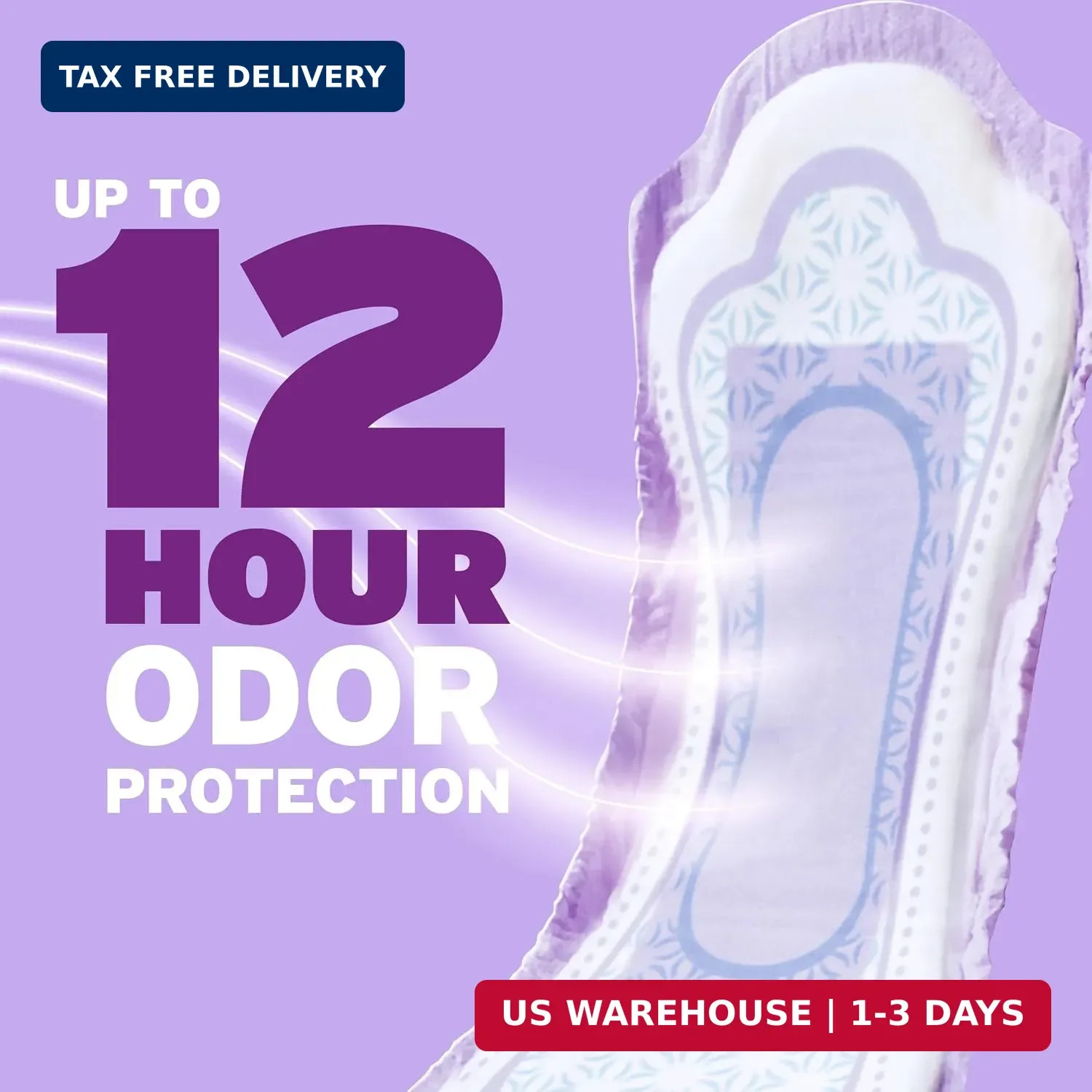 Poise Incontinence Pads & Postpartum Incontinence Pads, 3 Drop Light Absorbency,