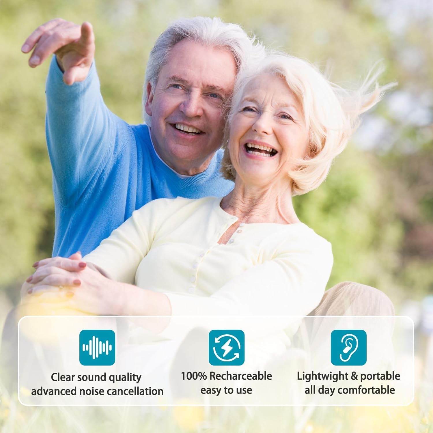 BEVI Rechargeable Hearing Aids for Seniors, Noise Cancellation, OTC Hearing, NEW