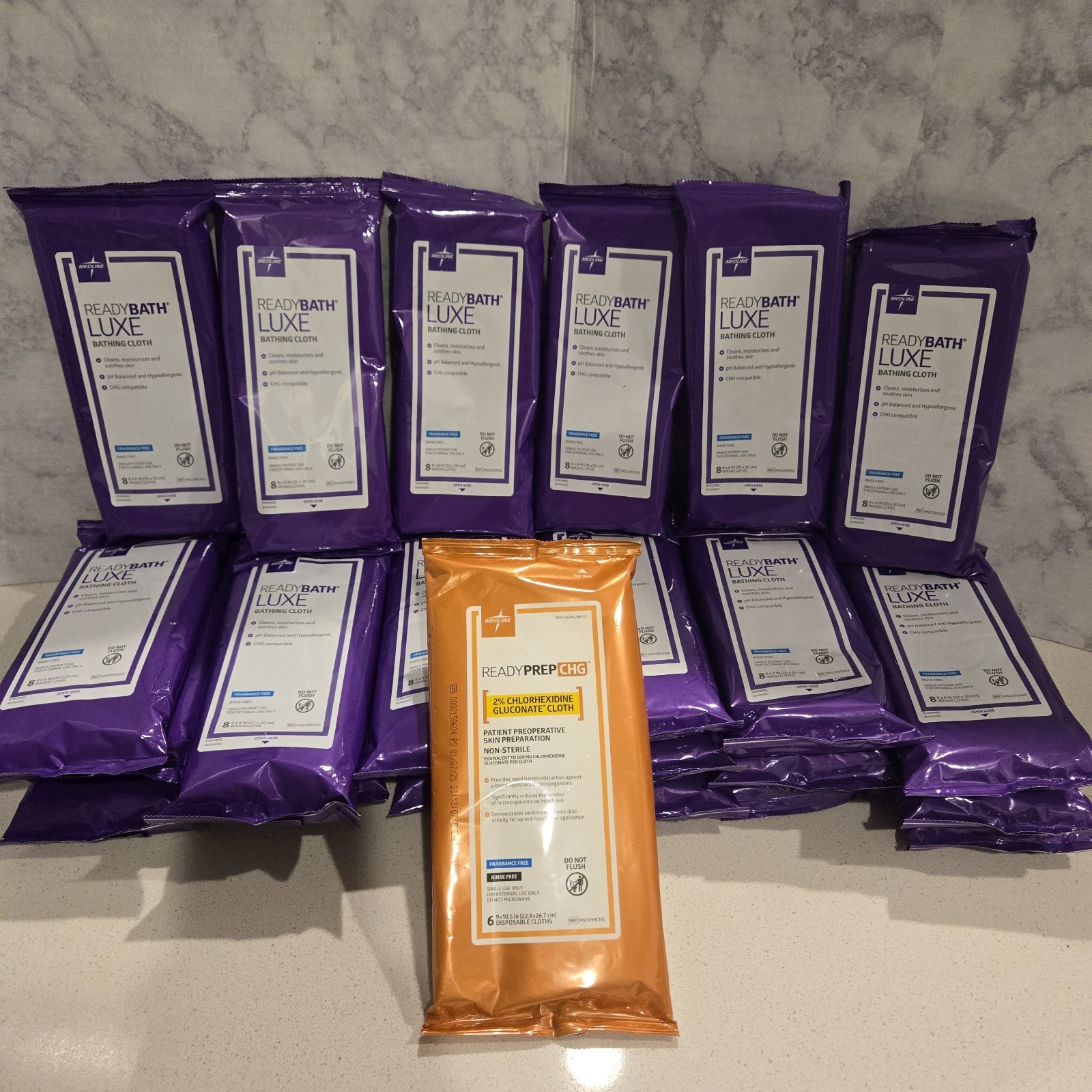Medline ReadyBath Select 24 pack & 1 Patient Preoperative SSkin Preparation