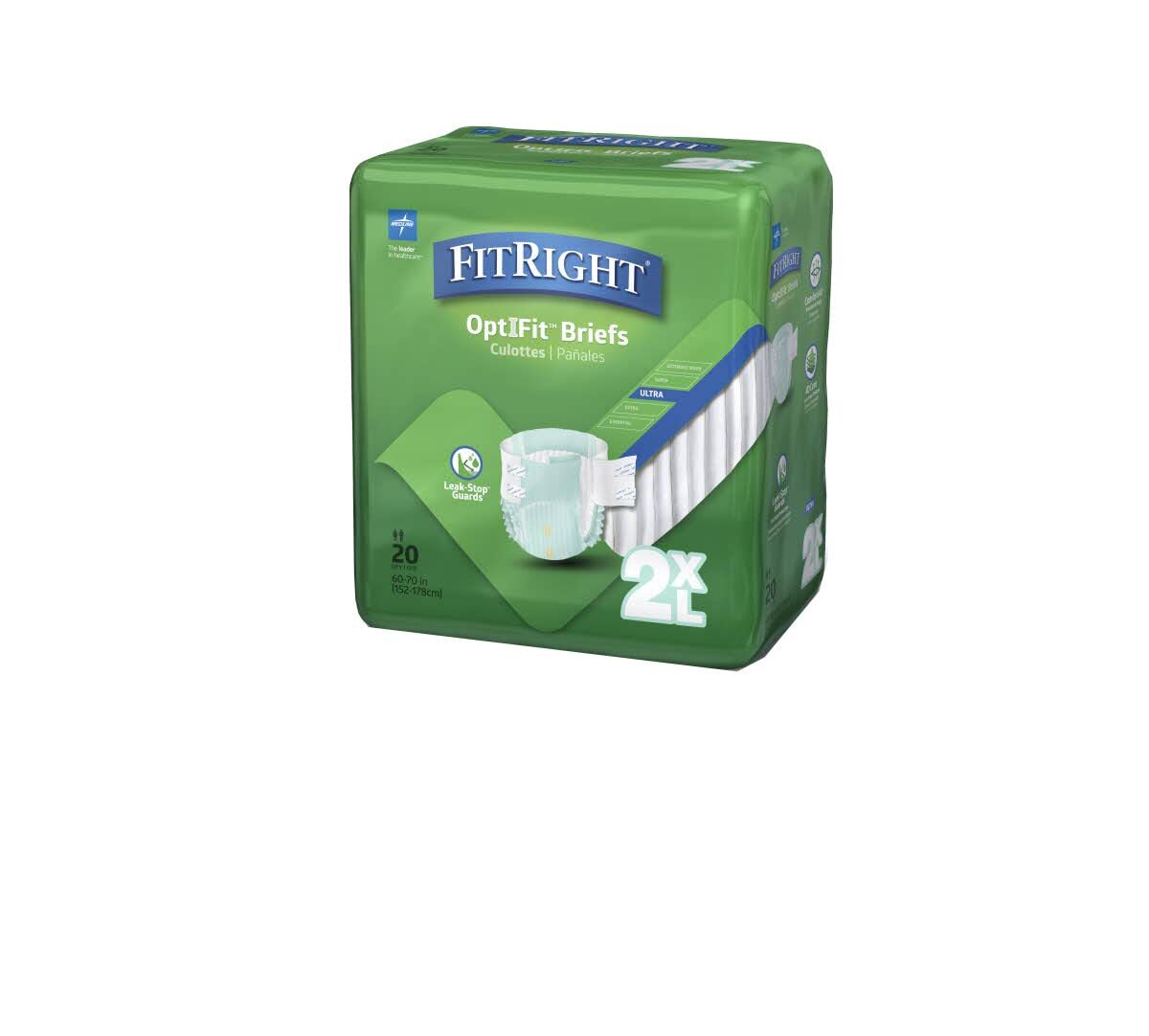 FitRight Ultra Adult Diapers, Incontinence Briefs with Tabs, Heavy 20 – 80 Ct ✅✅