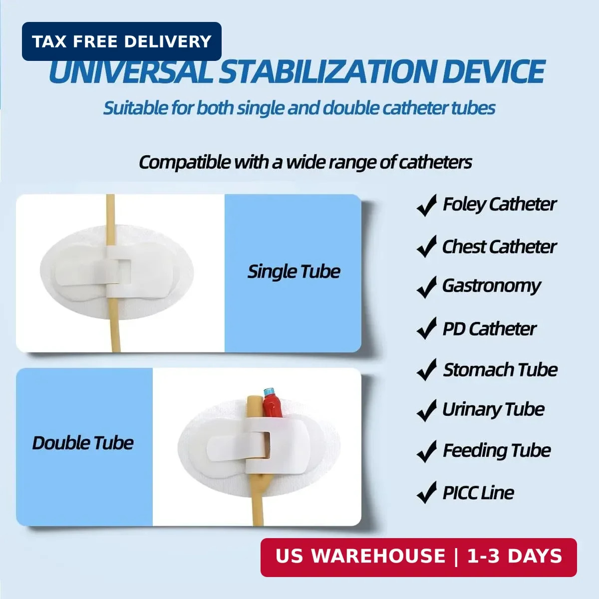 Catheter Stabilization Device, Extra Large Catheter Leg Bag Leg Strap Support fo