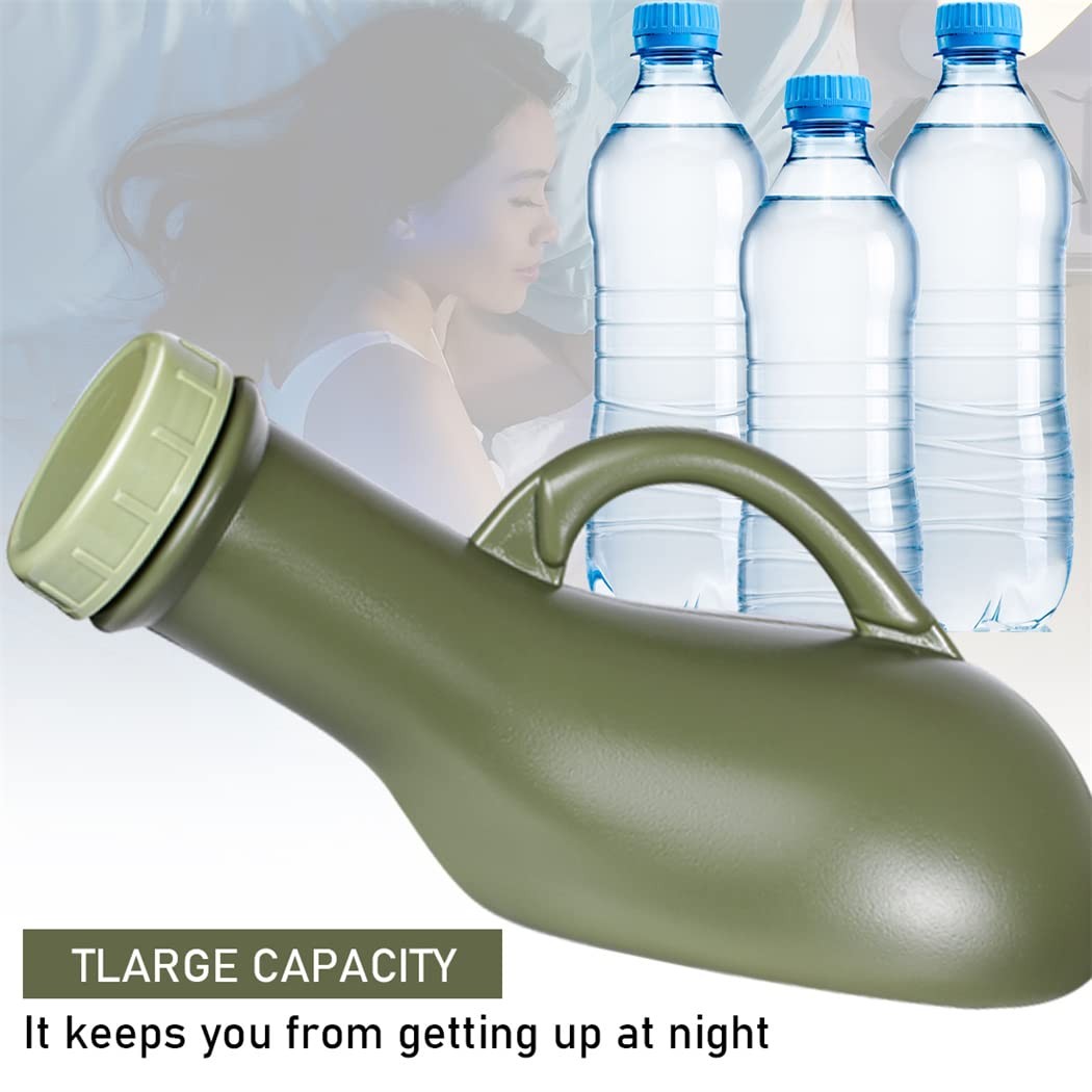 Urinal Travel Toilet Bottles with Funnel Pee Bottle 27*8cm, Green