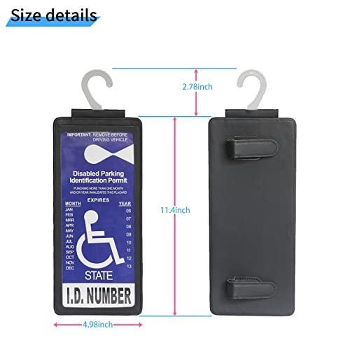 Portable Handicap Placard Holder – Transparent Disability Parking Protector Slee