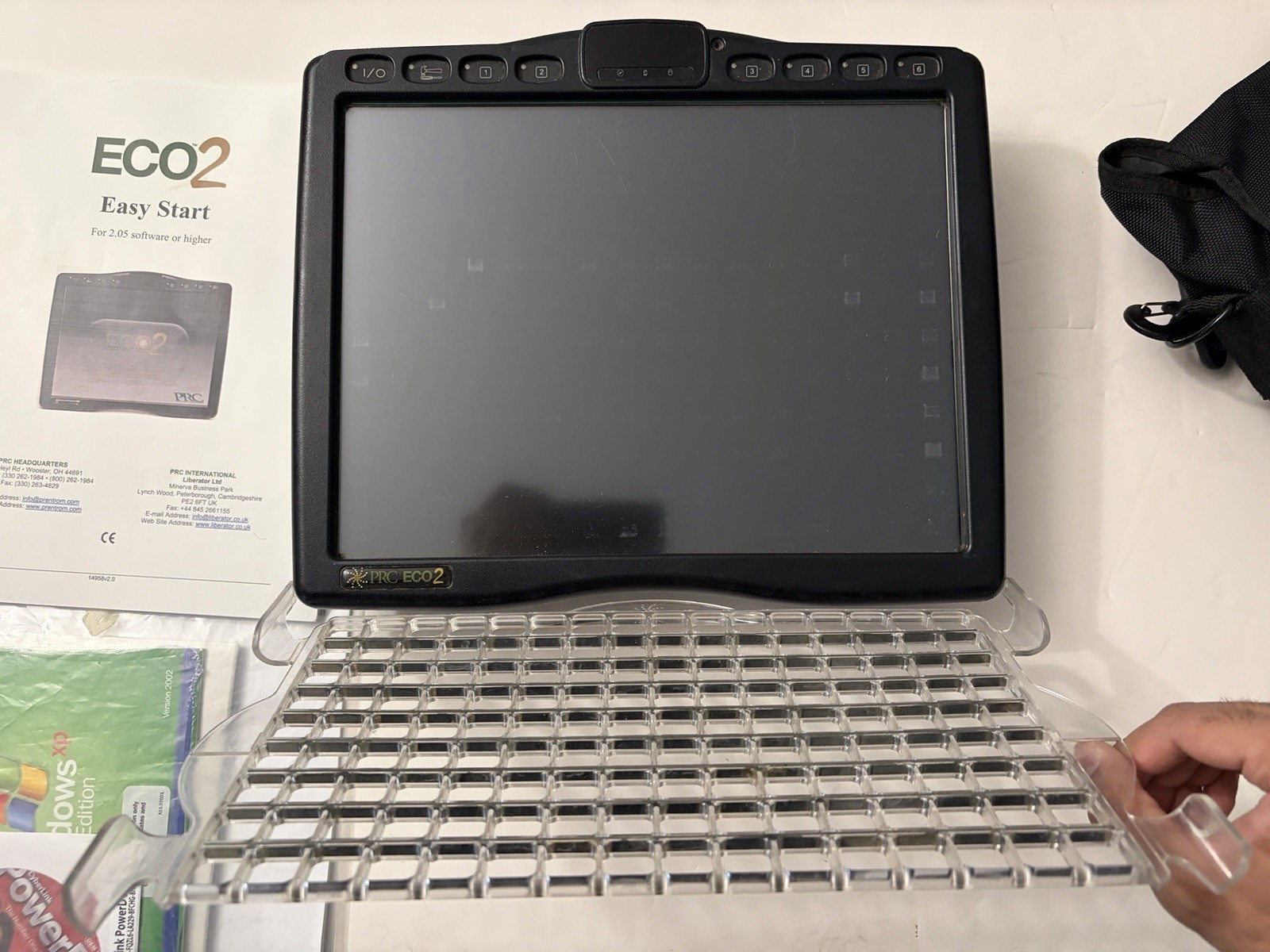 PRC ECO2 Touchscreen Speech Communication Device Prentke Romich with Mount & Bag